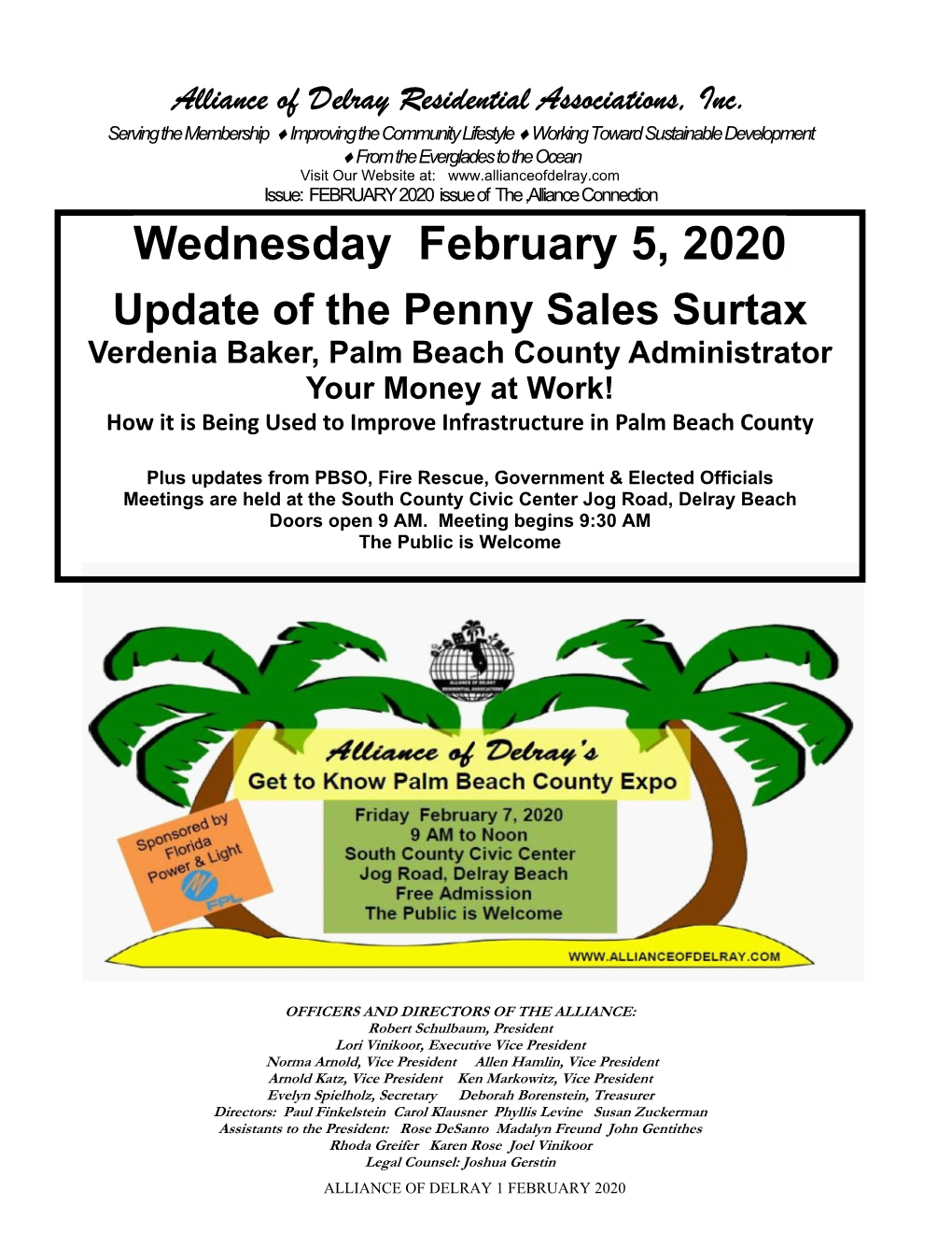 Alliance February-3 2020 Newsletter