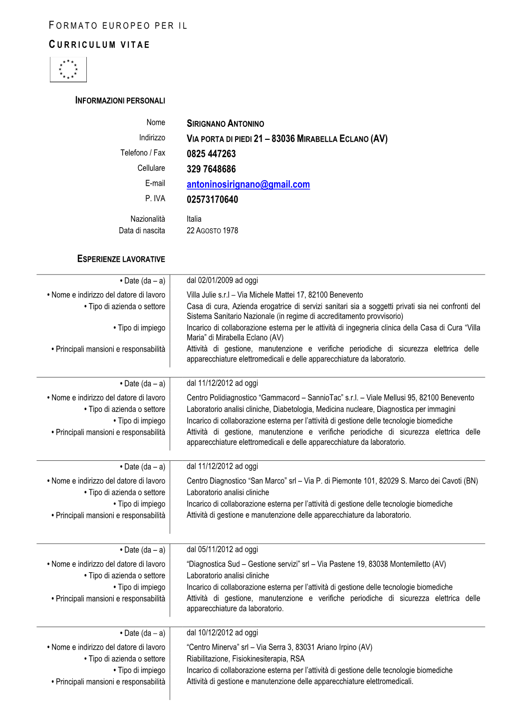 Curriculum Vitae Antonino Sirignano.Pdf