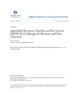 Aging Baby Boomers, Churches, and the Second Half of Life (Challenges for Boomers and Their Churches) Terry L