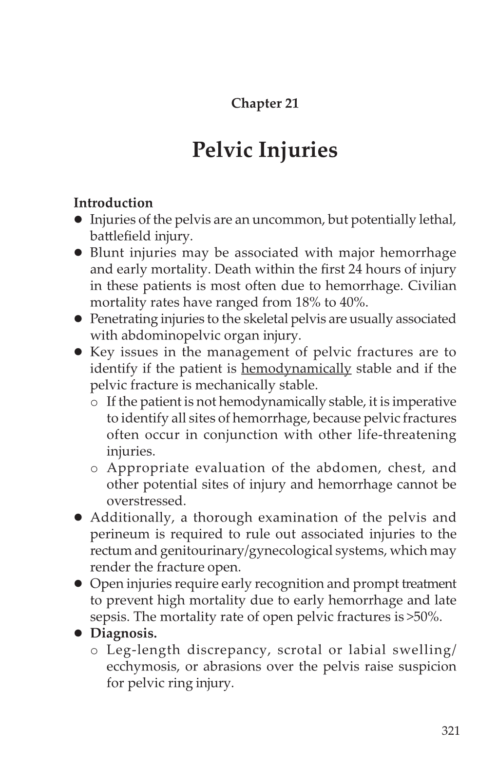 Pelvic Injuries