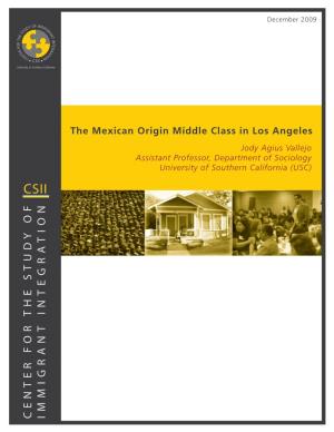The Mexican Origin Middle Class in Los Angeles