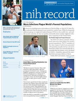 August 19, 2011, NIH Record, Vol. LXIII, No. 17