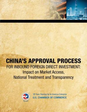 China's Approval Process for Inbound Foreign Direct Investment