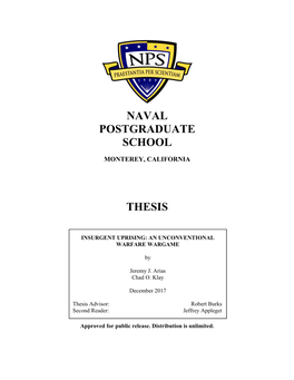 Naval Postgraduate School Thesis