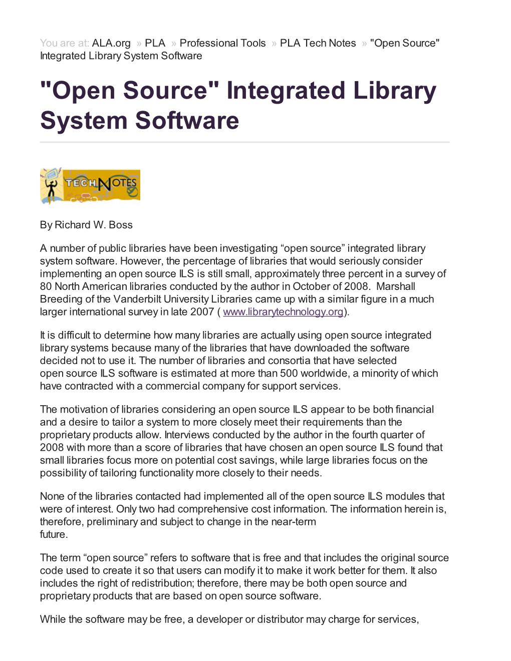 "Open Source" Integrated Library System Software "Open Source" Integrated Library System Software