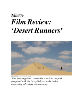 Desert Runners’