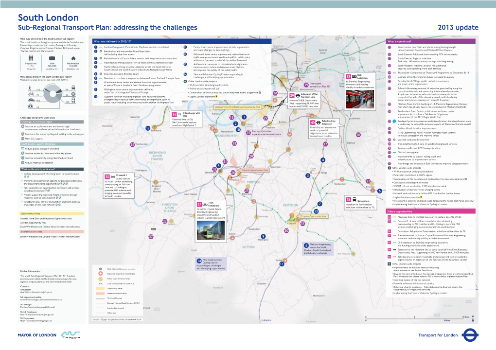 South Sub-Regional Transport Plan Update Report, 2012/13