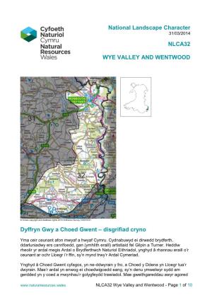 NLCA32 Wye Valley and Wentwood - Page 1 of 10 Yn Boblogaidd, Fel Y Mae Gyrru Drwy’R Dirwedd Brydferth, Teithiau Cychod, a Llwybrau Beicio Ar Hyd Y Ceunant