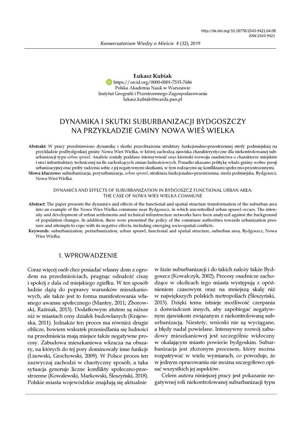 The Case of Nowa Wies Wielka Commune