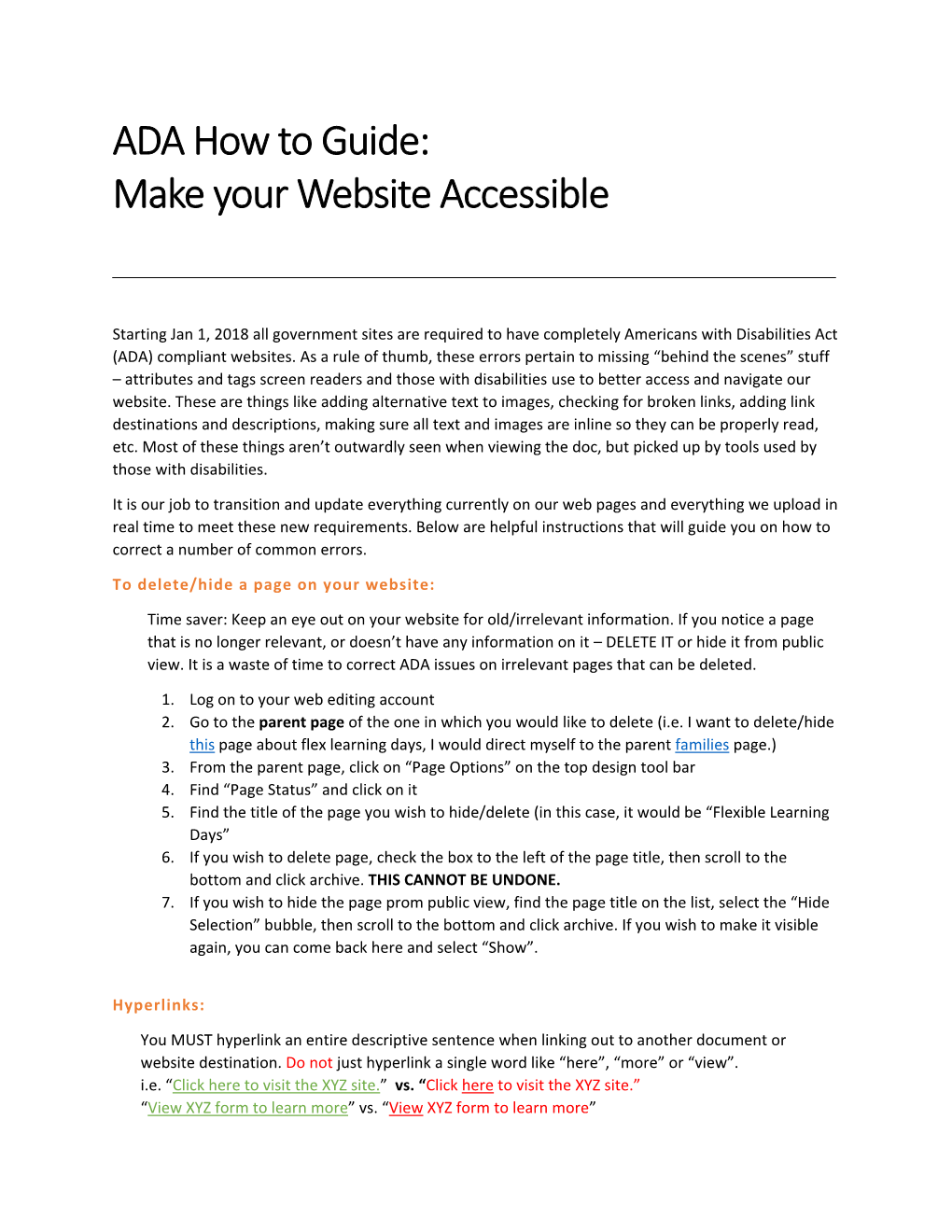ADA How to Guide: Make Your Website Accessible