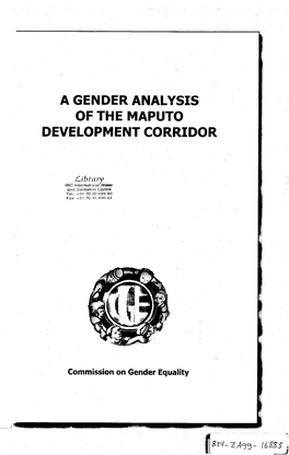 A Gender Analysis of the Maputo Development Corridor