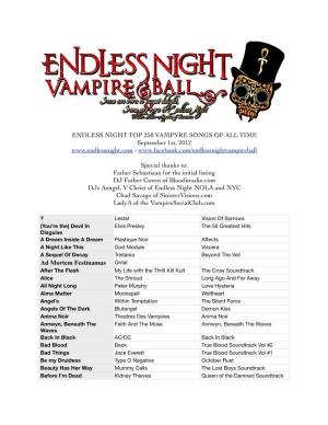 Endless Night Vampire Top
