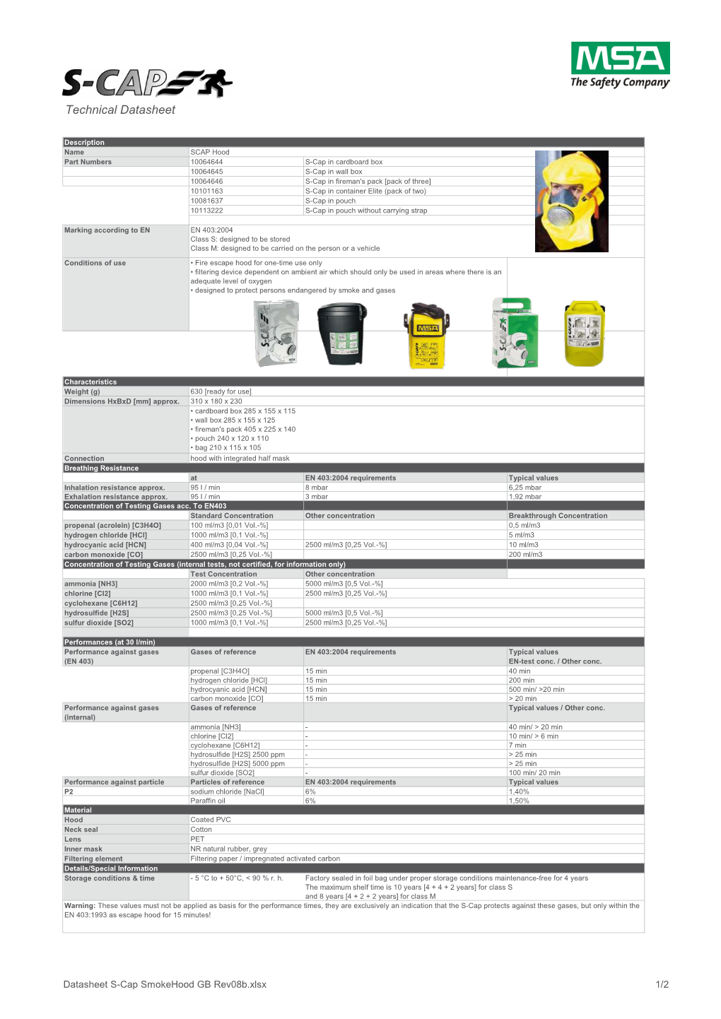 Technical Datasheet