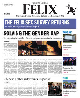The Felix Sex Survey Returns Solving the Gender