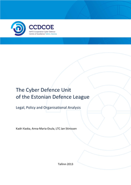 The Cyber Defence Unit of the Estonian Defence League