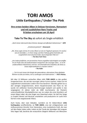 TORI AMOS Little Earthquakes / Under the Pink
