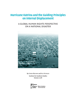 Hurricane Katrina and the Guiding Principles on Internal Displacement