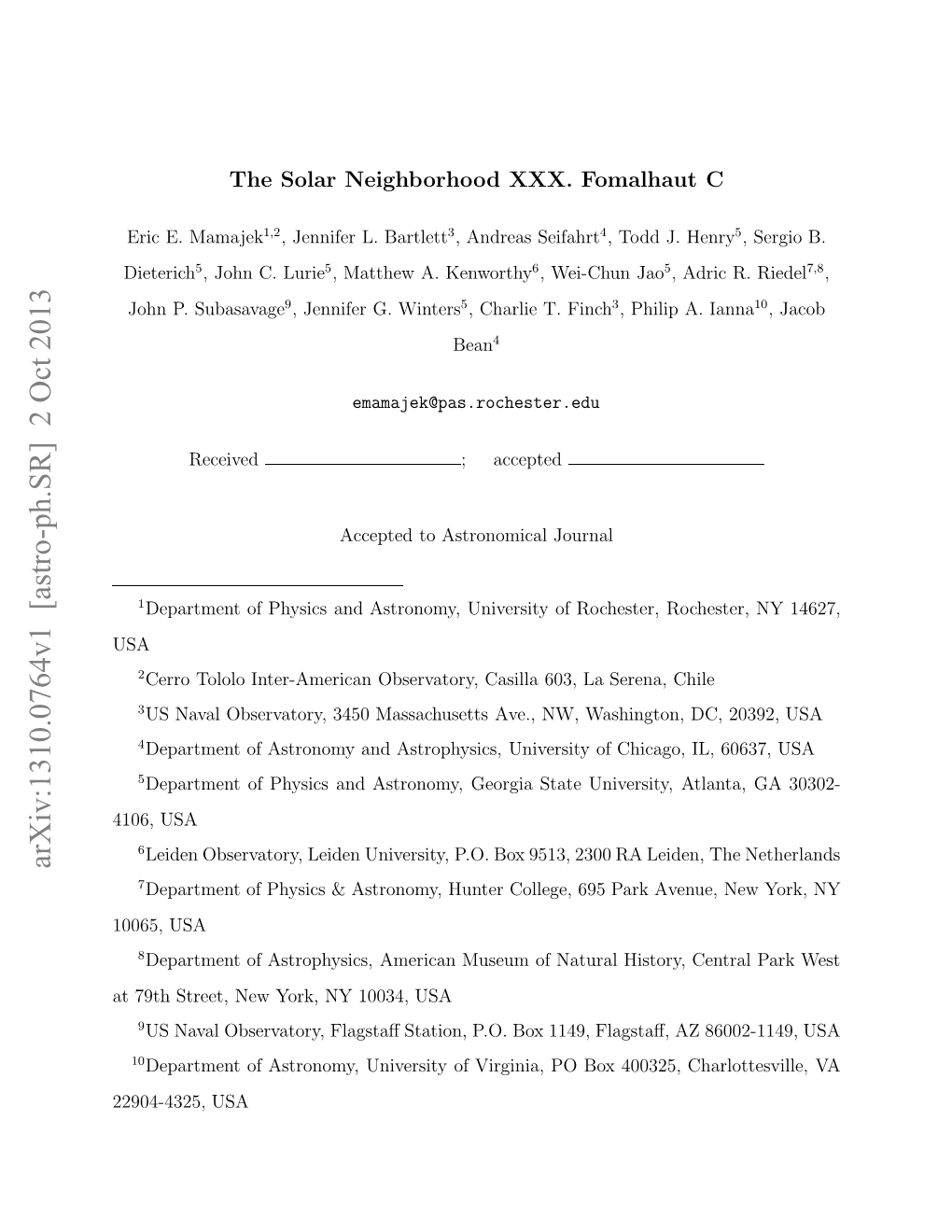 The Solar Neighborhood XXX: Fomalhaut C