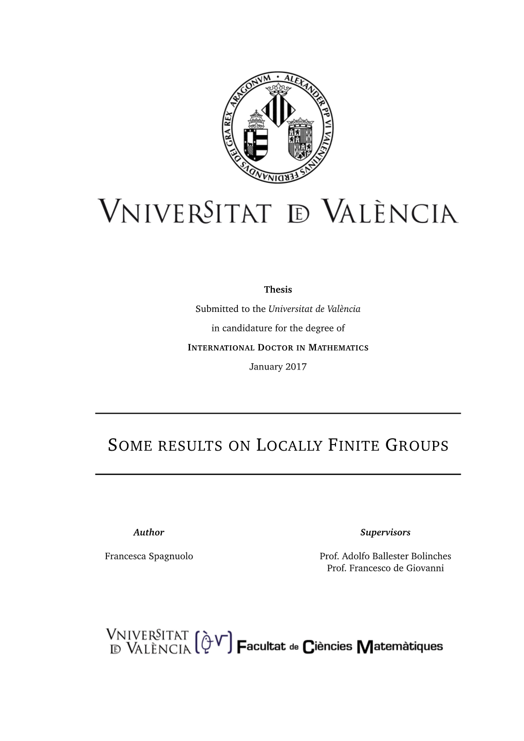 Some Results on Locally Finite Groups