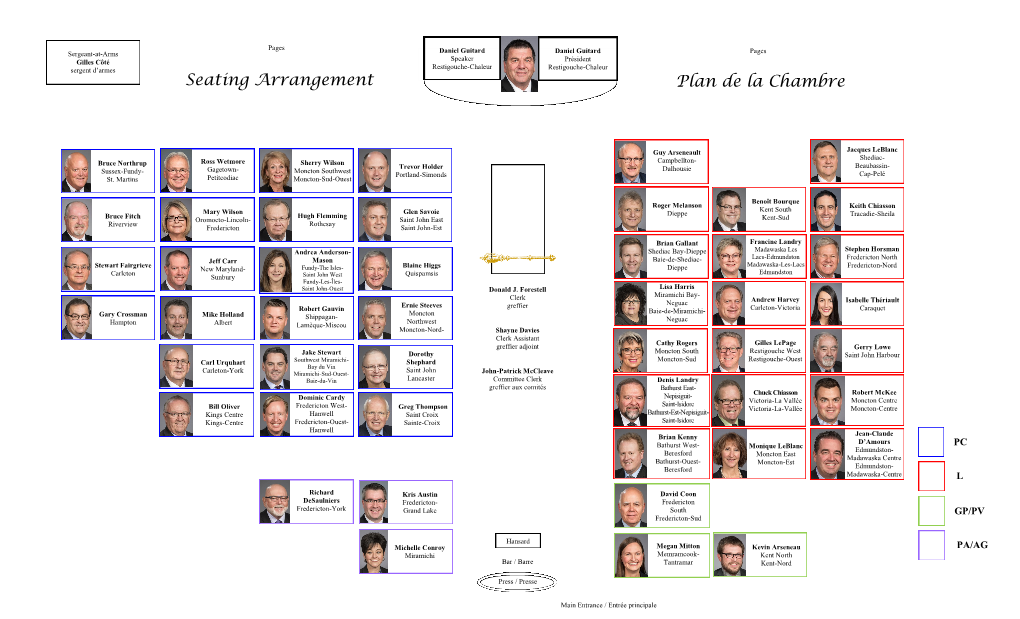 Seating Arrangement Plan De La Chambre