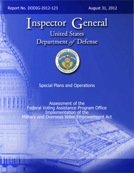 DOD IG Report-Implementation of the Military and Overseas Voter