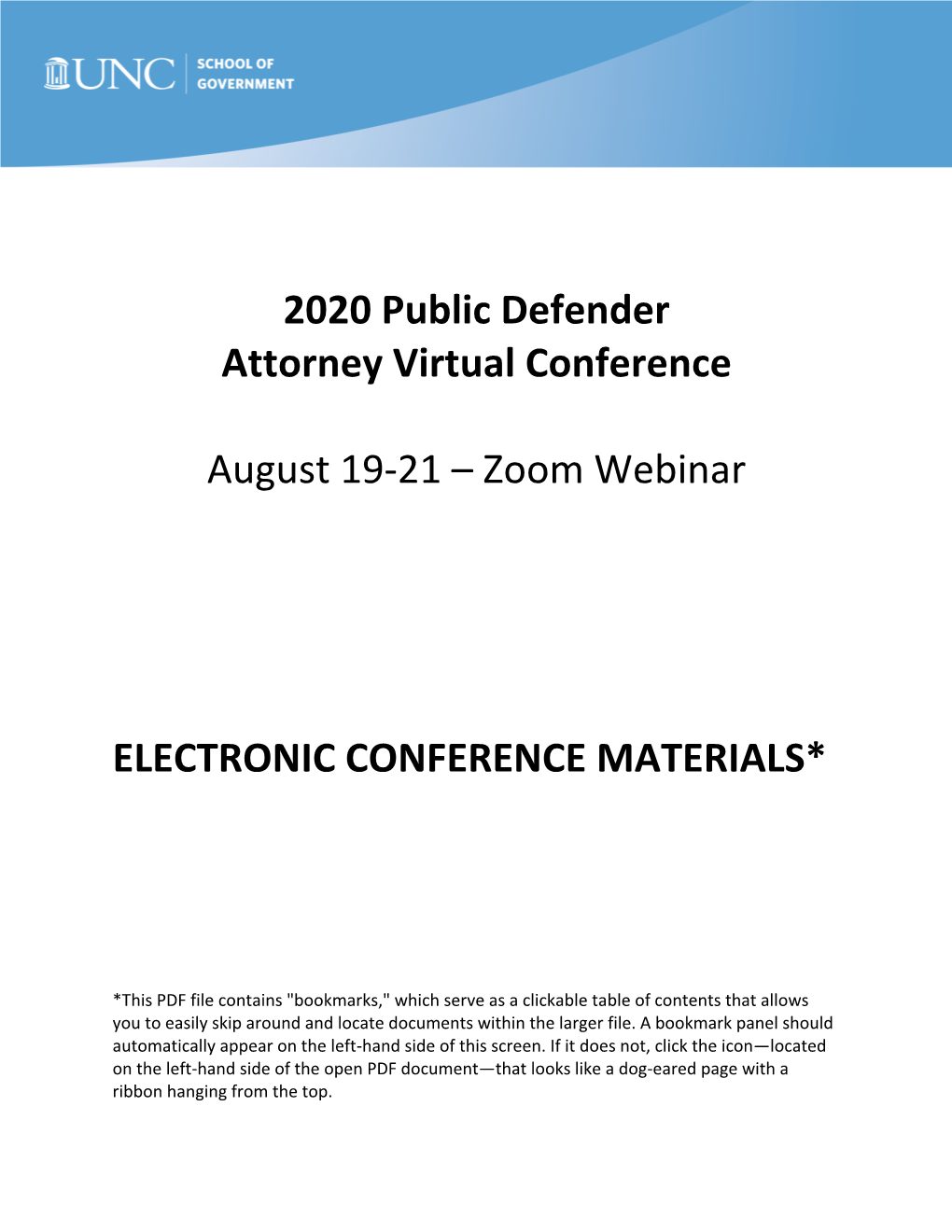 2020 Public Defender Attorney Virtual Conference