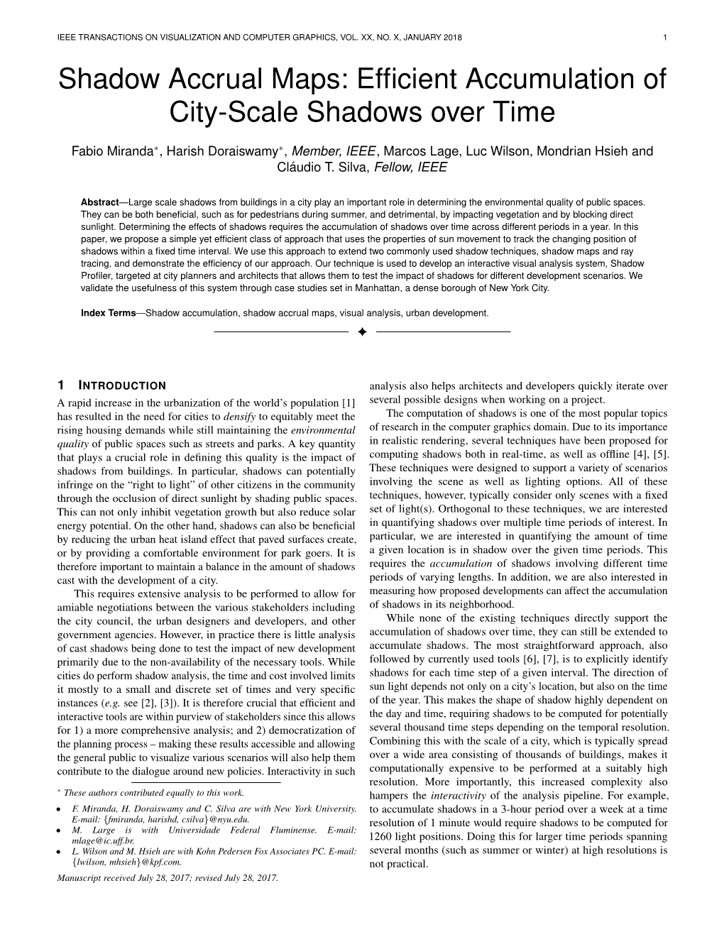 Shadow Accrual Maps: Efficient Accumulation of City-Scale