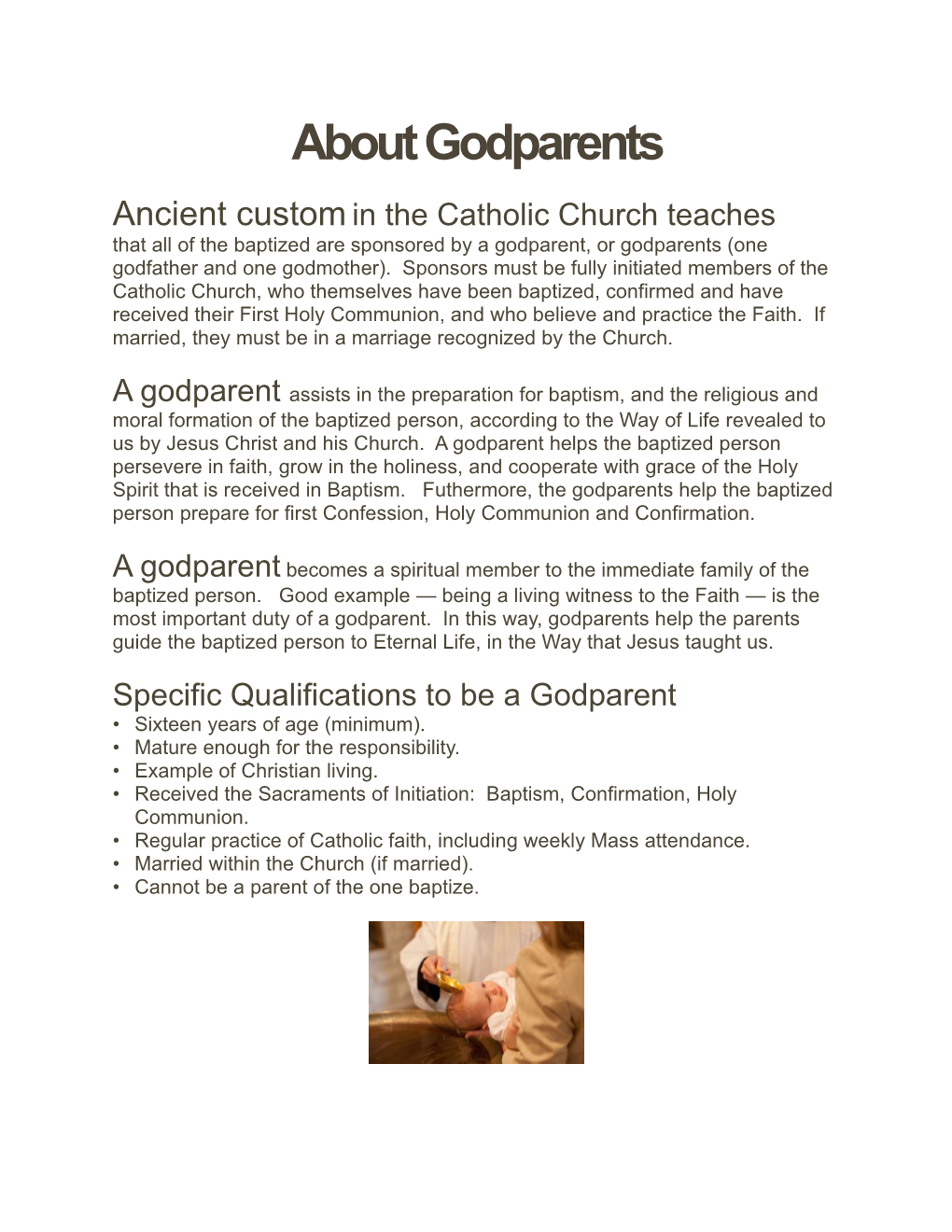 About Godparents