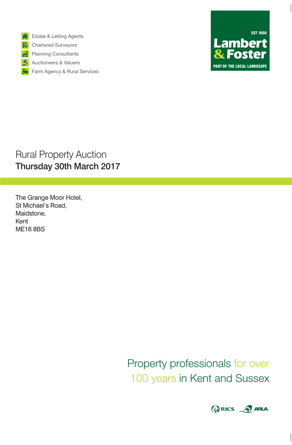 Rural Property Auction Thursday 30Th March 2017