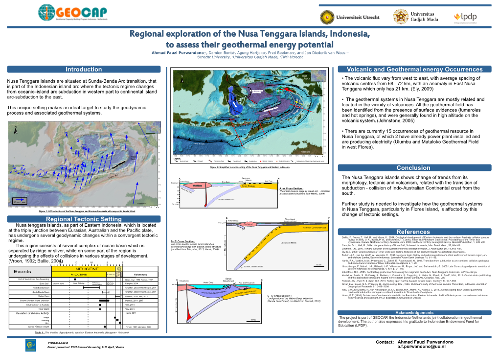 Regional Exploration of the Nusa Tenggara Islands, Indonesia, to Assess Their Geothermal Energy Potential