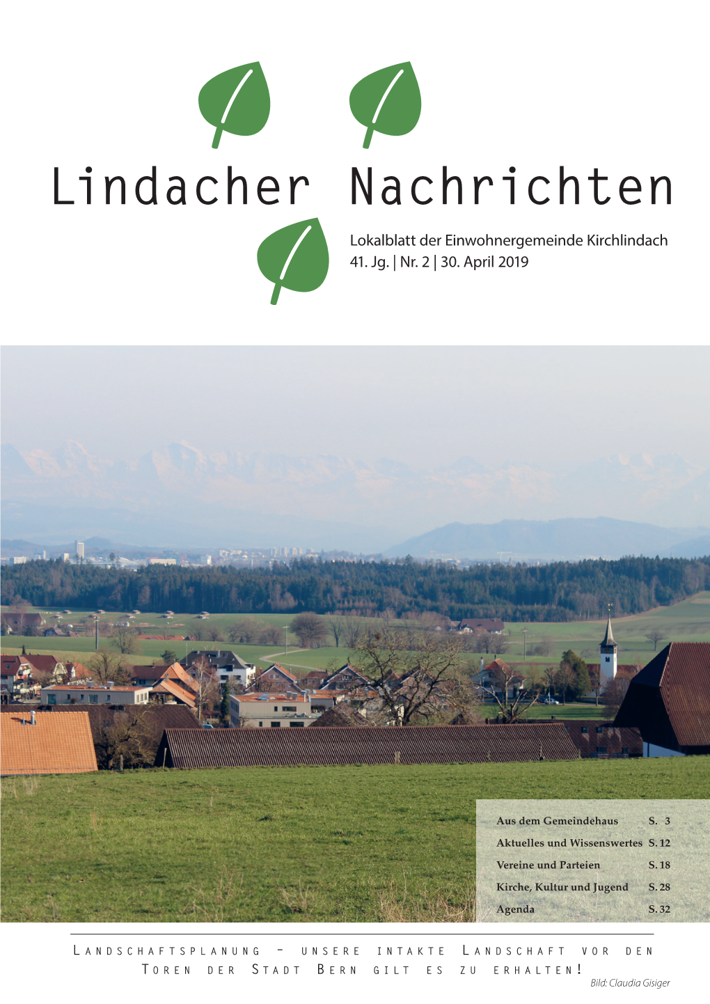 Lindacher Nachrichten Lokalblatt Der Einwohnergemeinde Kirchlindach 41