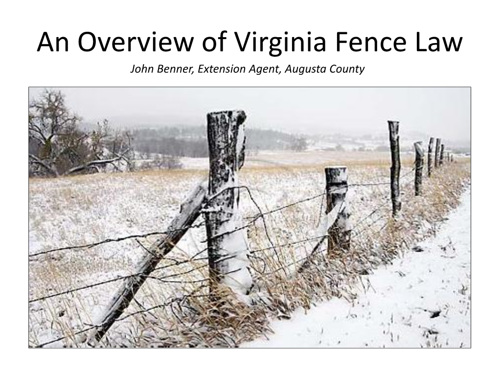 An Overview of Virginia Fence