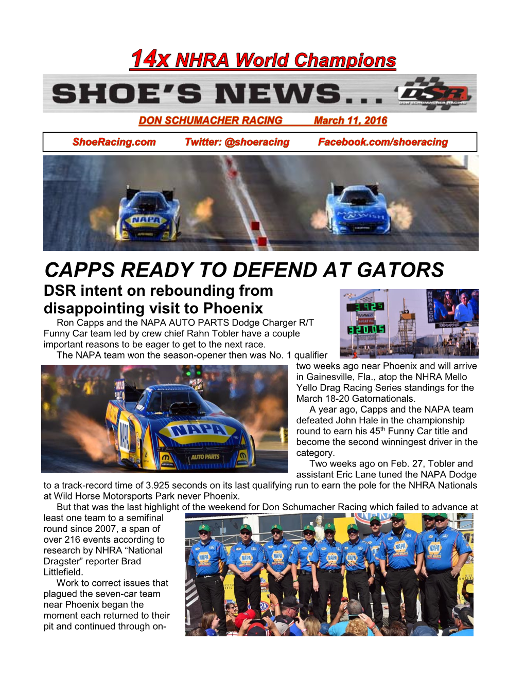 Capps Ready to Defend at Gators