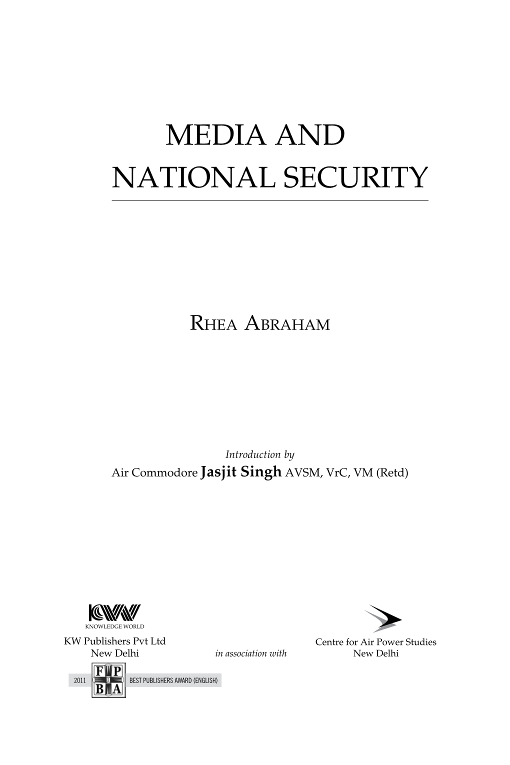 Media and National Security