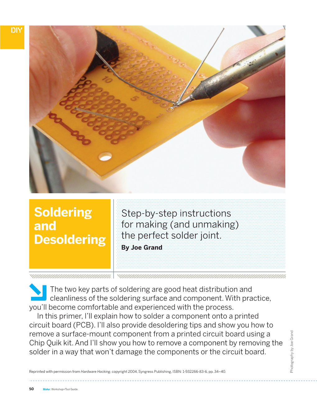 Soldering and Desoldering