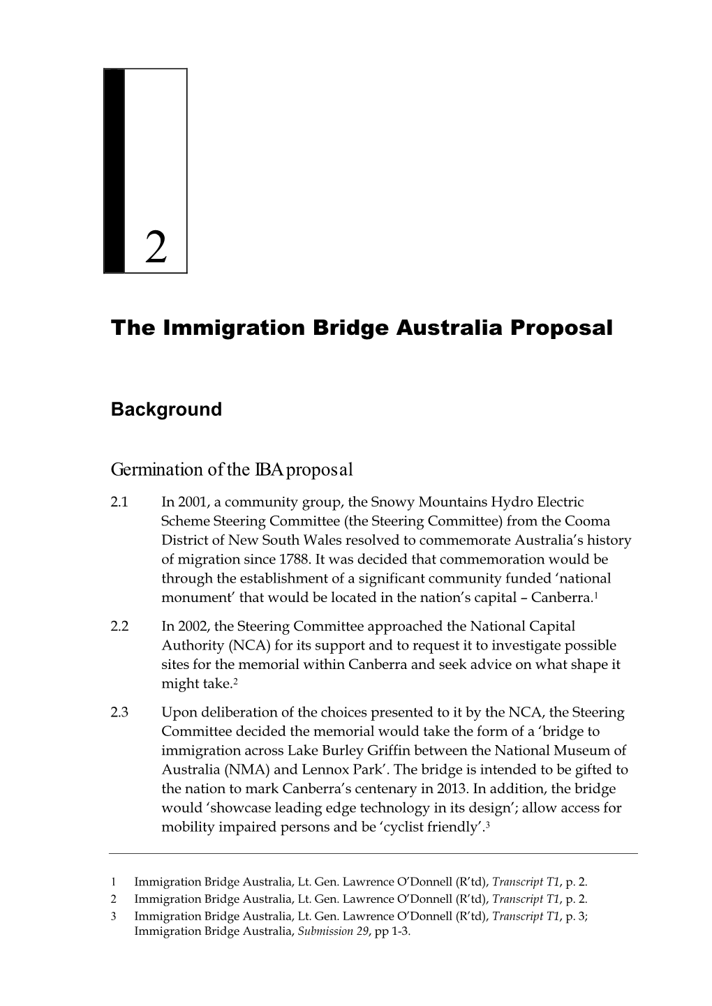 The Immigration Bridge Australia Proposal