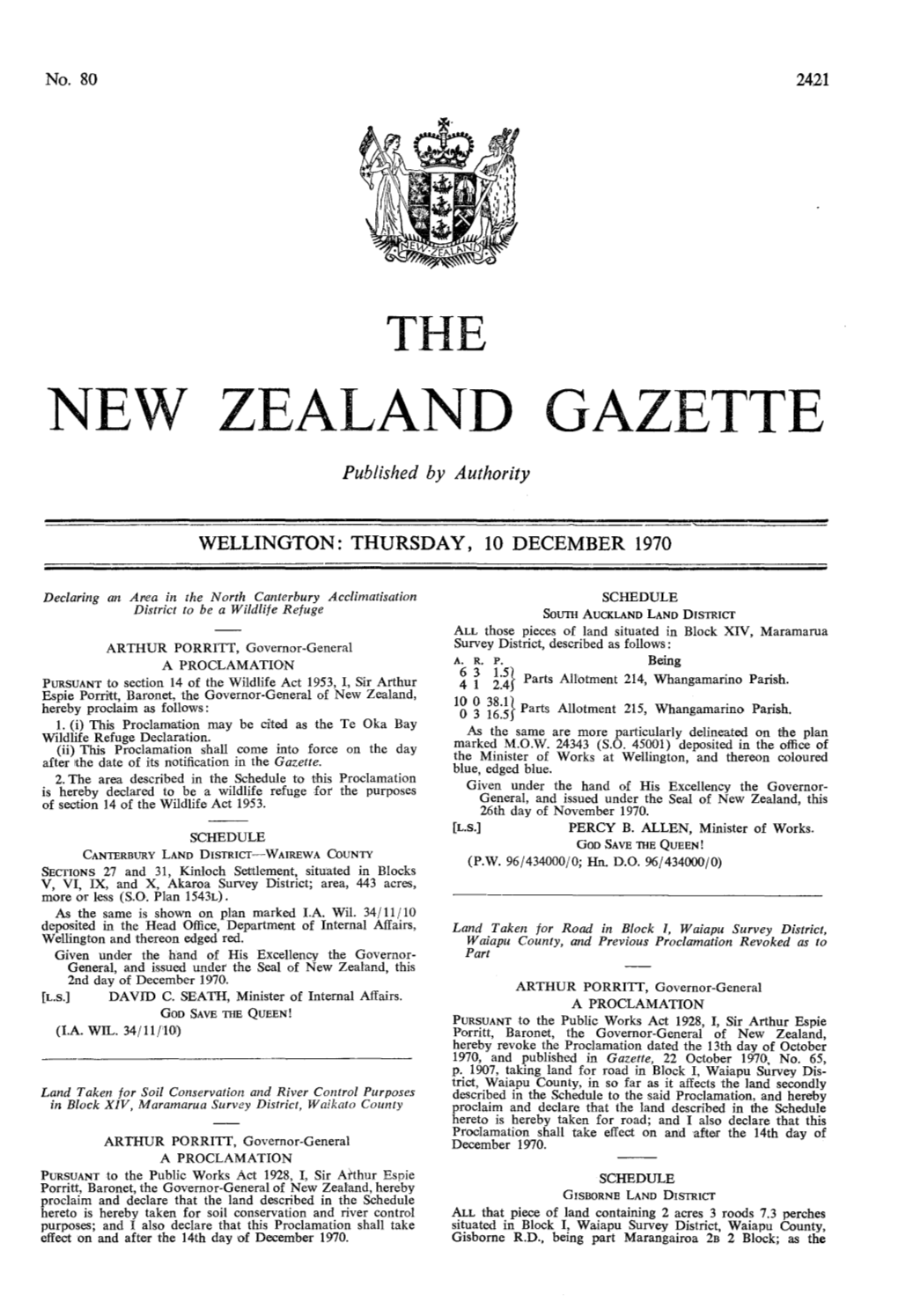 New Zealand Gazette