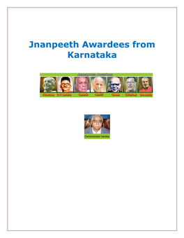 Jnanpeeth Awardees from Karnataka
