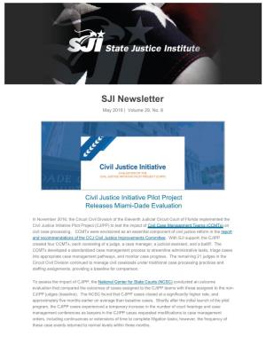 SJI Newsletter May 2019 | Volume 29, No