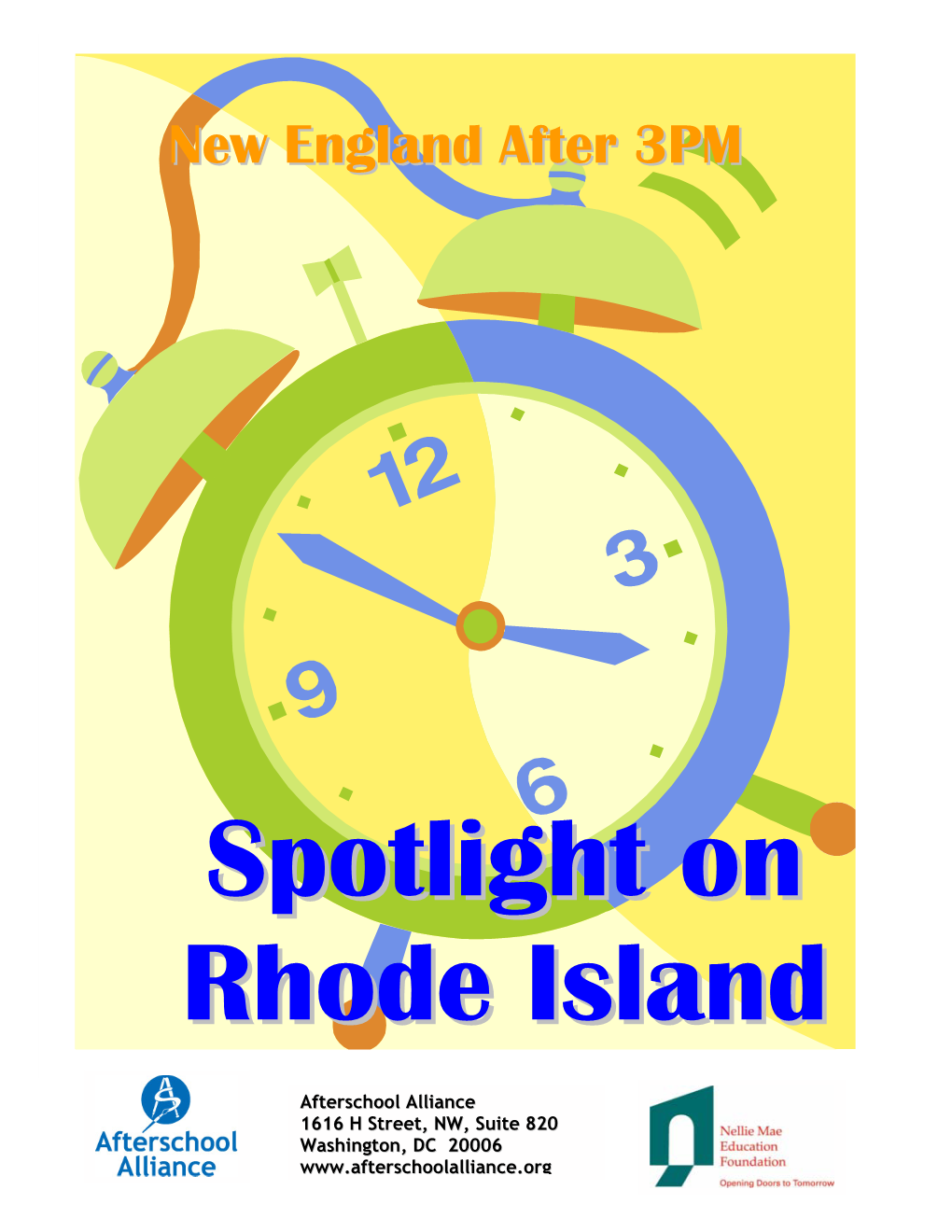 New England After 3 PM: Spotlight on Rhode Island - Page 1