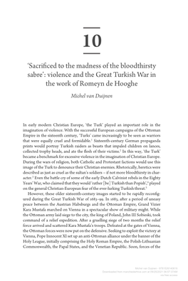 Violence and the Great Turkish War in the Work of Romeyn De Hooghe Michel Van Duijnen