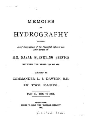 Memoirs of Hydrography