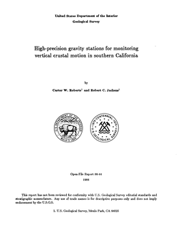 High-Precision Gravity Stations for Monitoring Vertical Crustal Motion in Southern California