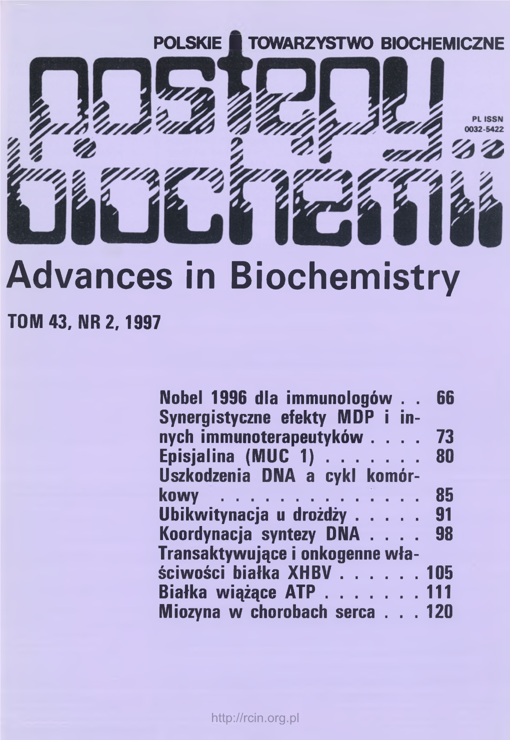 Advances in Biochemistry