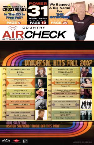 Crossroads for Is the CD in the Free Fall? 31 Airplay Leaders INTERVIEW Page 9 Page 13 Page 29