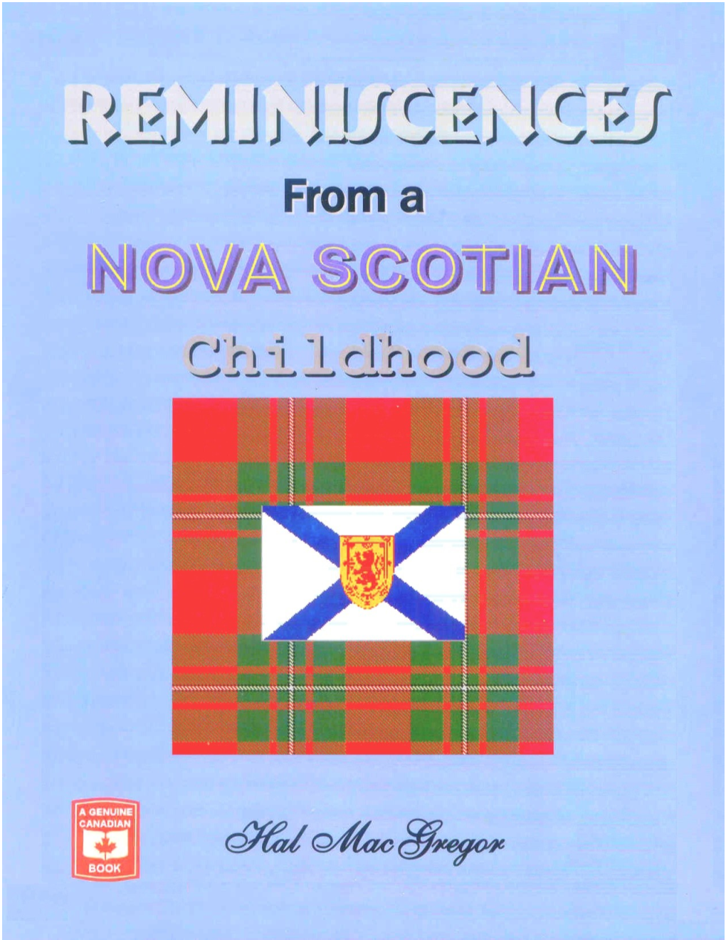 Reminiscences of a Nova Scotian Childhood