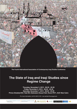 The State of Iraq and Iraqi Studies Since Regime Change