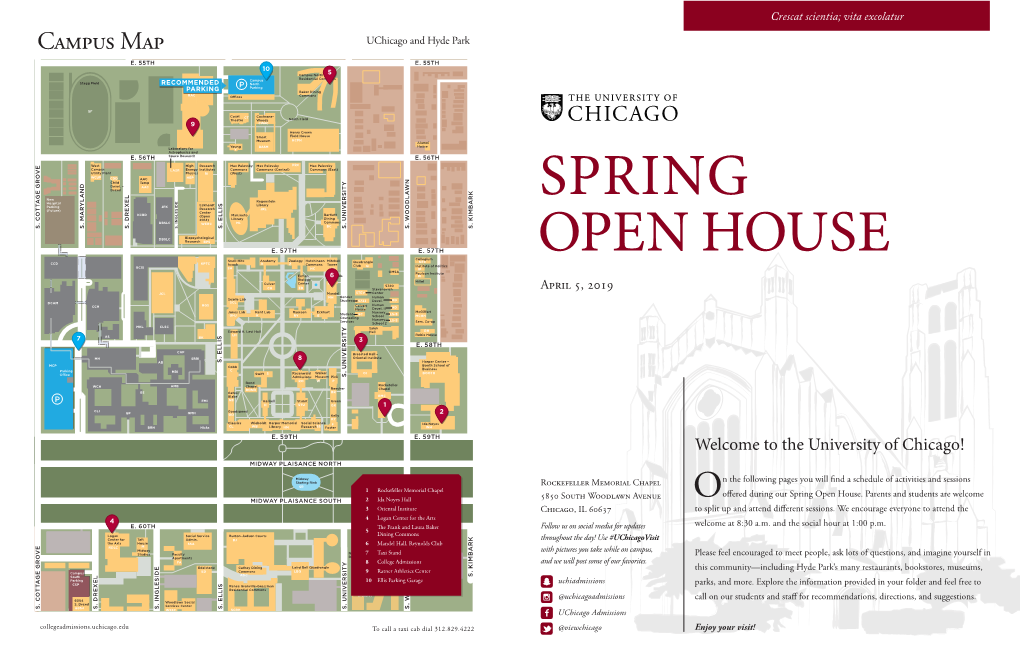 Campus Map Uchicago and Hyde Park E - DocsLib