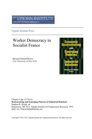 Worker Democracy in Socialist France