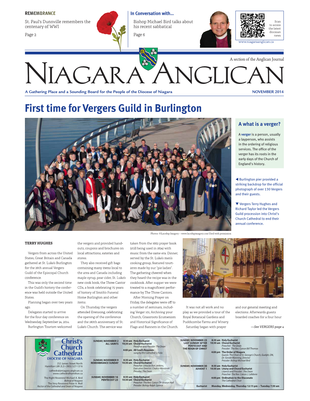 First Time for Vergers Guild in Burlington